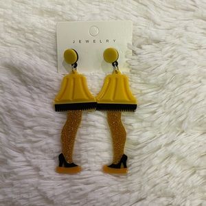 Christmas Story Inspired Fragile Leg Lamp Acrylic Earrings